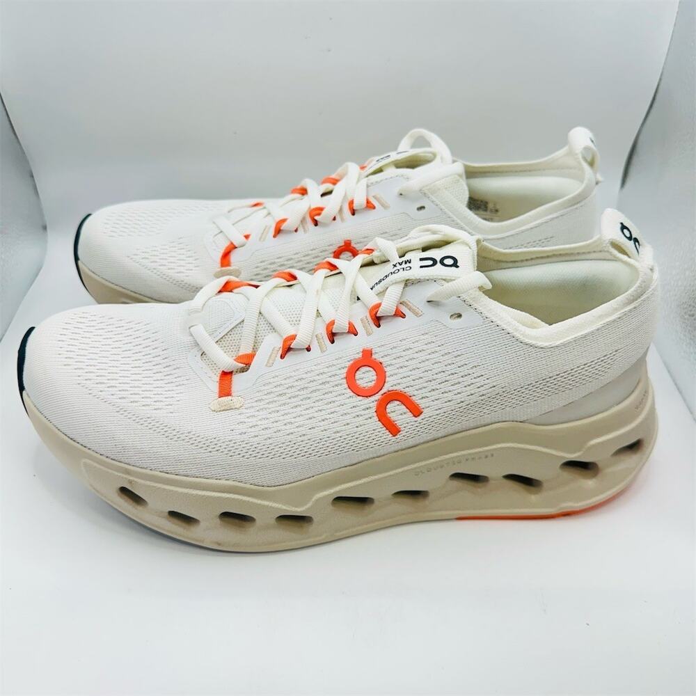 On Running Cloudnova Form 2 Sneakers Beige/White Orange Shoes | Men's Size 9.5 - Picture 3 of 11